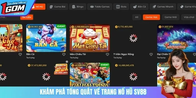Khám phá tổng quát về trang nổ hũ SV88