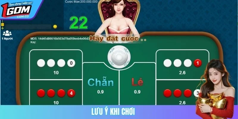 Lưu ý khi chơi